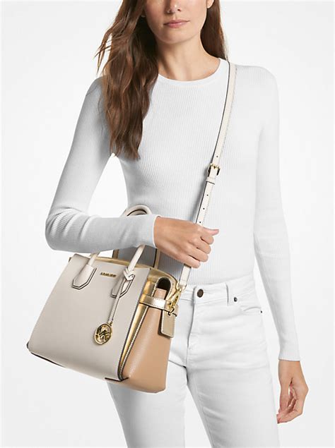 michael michael kors women's mercer medium tot|Michael Kors mercer belted satchel.